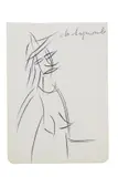 Michail Larionov, Rayonistische Frau 1, 1911, Chalk drawing