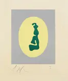 Jean Arp, Soleil Recerclé, 1966, Woodcut in colours