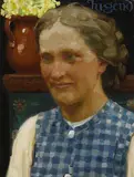 Reinhold Max Eichler, Frauenporträt (Jugend), 1900, Oil