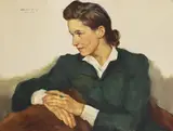 Lotte Laserstein, Dita Neumann im grünen Kleid