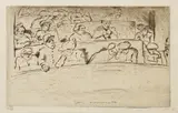 Emil Orlík, 8 Bll.: Figürliche Kompositionen