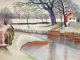 Christian Arnold, Winterlandschaft in Bremen