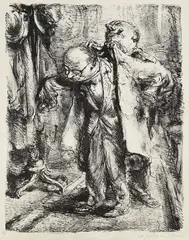 A. Paul Weber, 2 Bll.: Festspieltage. Sie gestatten?, 1969, Lithograph