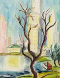 Annemarie Jacob, New York, 1933, Watercolour