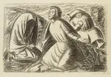 Ernst Barlach, Hoffnung und Verzweiflung II (Erleben), 1931, Lithograph