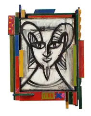 Paul Flickinger, Le Faune, 1995, Acrylic on canvas