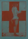 Rotes Kreuz by Horst Janssen, 1993, Etching, sold Oct 2007