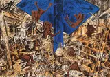 Jörg Immendorff, Tal des Unsinns, 1988, Lithograph in colours