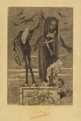 Félicien Rops, Le vice suprême, 1884, Etching and aquatint
