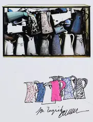 Kannen by Arman, 2000, Felt-tip pen drawing, sold Oct 2007