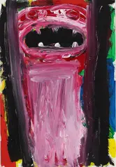 Franz Hitzler, Figürliche Komposition, 1989, Oil on paper