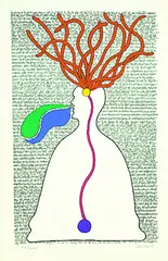 Peter Schmidt, Flowing in the right Direction, 1971, Lithograph in colours