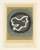 Georges Braque, Profil grec (Griechisches Profil), 1960, Lithograph in colours