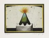 Friedrich Meckseper, Champos, 1969, Etching and aquatint in colours