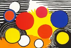 Composition with circles by Alexander Calder, Lithograph in colours, sold Sep 2007