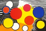 Composition with circles by Alexander Calder, Lithograph in colours, sold Sep 2007