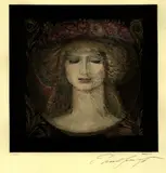 Ernst Fuchs, 2 Bll.: Diwan II. Flora erwacht, 1977, Etching and aquatint