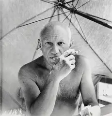 2 Bll.: Picasso. Chagall by Willy Maywald, 1947, Black and white photograph, sold Sep 2007