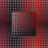 Zett-RG by Victor Vasarely, 1966, Silkscreen in colours, sold Sep 2007