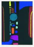 Max Ackermann, Komposition, 1973, Lithograph in colours