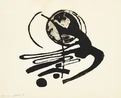 Fritz Winter, Abstrakte Komposition, 1950, Silkscreen