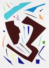 Messerschnitte by Imi Knoebel, 1993, Silkscreen in colours, sold Sep 2007
