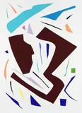 Imi Knoebel, Messerschnitte, 1993, Silkscreen in colours
