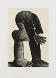 Horst Antes, Figur nach rechts, 1966, Aquatint