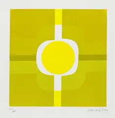 Amadeo Gabino, Abstrakte Komposition, 1960, Silkscreen in colours
