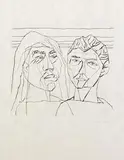 Eduard Bargheer, Aus: Der Gast, 1965, Drypoint