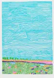 Horst Sauerbruch, Wiese, 1974, Silkscreen in colours