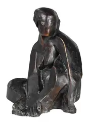 Otto Gutfreund, Sitzende Frau I, 1927, Bronze
