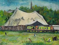 Paula Wimmer, Circus I, 1935, Oil on canvas