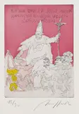 Alfred Hrdlicka, Von den Wiedertäufern bis zur Wiedervereinigung, 1984, Etching