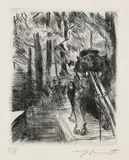 Lovis Corinth, Löwenbrücke, 1919, Drypoint
