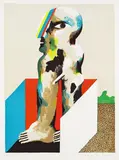 Horst Antes, 2 Bll.: Hockende Figur im Kasten. Männliche Figur im Kasten, 1967, Lithograph