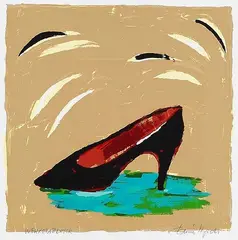 Aus: Paraphrasen zur Popart by Elvira Bach, 1992, Silkscreen in colours, sold Jul 2007