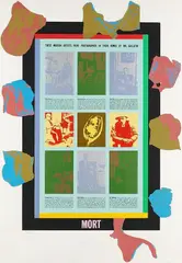 Mort by Ronald B. Kitaj, 1966, Silkscreen in colours, sold Jul 2007