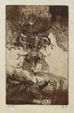 Selbstporträt by Horst Janssen, 1982, Etching, sold Jul 2007