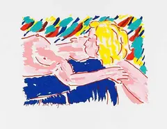 Salomé, Liebespaar, 1980, Silkscreen in colours