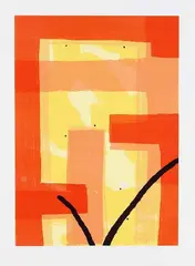 Friedhelm Falke, Ohne Titel, 1996, Silkscreen in colours