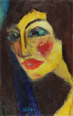 Emil Nolde, Nadja, 1919, Oil on canvas