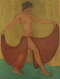Otto Mueller, Tänzerin (Maschka, tanzend), 1903, Mixed media