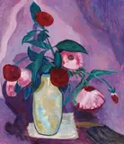 Gabriele Münter, Blumen Rosa, 1958, Oil on canvas