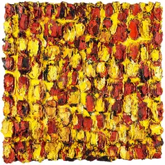 Bernd Schwarzer, Deutschlandbild (Schwarz-Rot-Gold), 1984, Oil on canvas