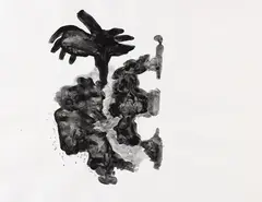 Rosemarie Trockel, Rorschach I, 1992, India Ink