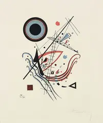 Blau by Wassily Kandinsky, 1922, Lithograph in colours, sold Jun 2007