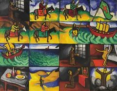 Der Mönch by Arthur Segal, 1918, Oil on canvas, sold Jun 2007