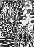 Jean Dubuffet, Situation LXXIII, 1979, Collage