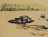 Reiseimpression aus China by Emil Nolde, 1913, Watercolour, sold Jun 2007